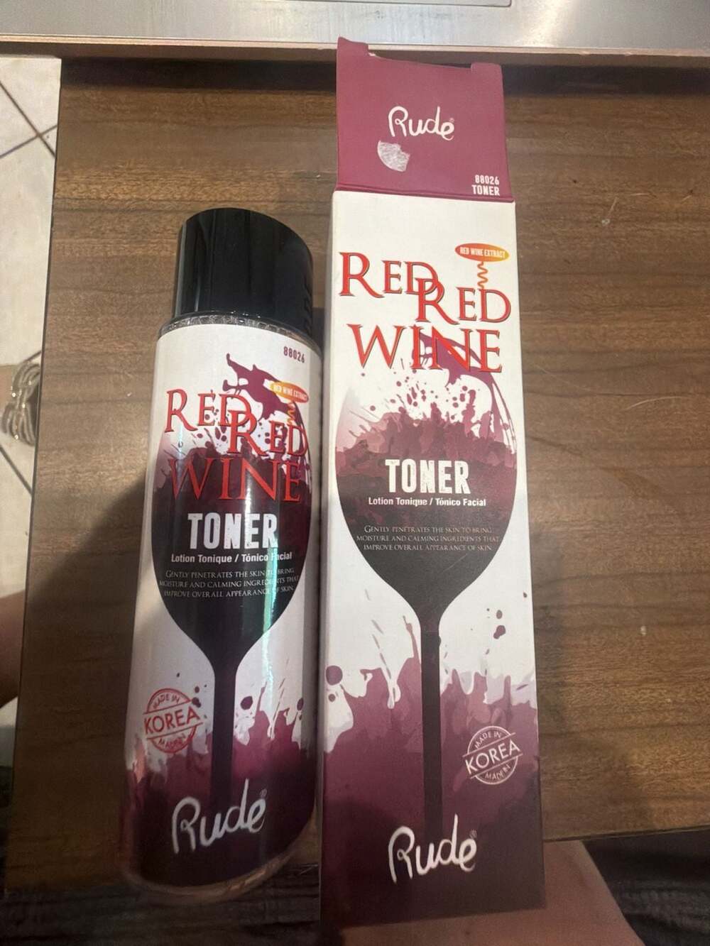 Rude Cosmetics Red Red Wine Facial Toner